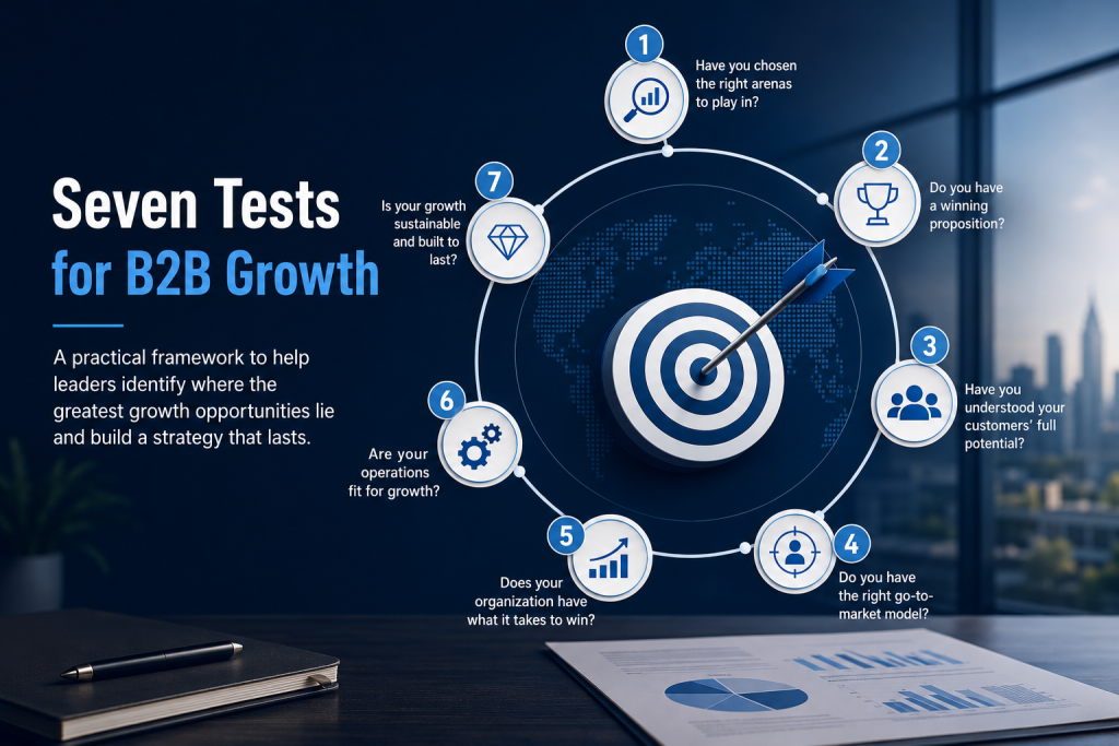 Seven Tests for B2B Growth: target diagram of growth criteria