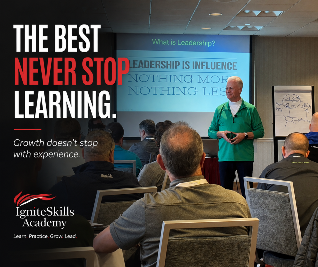 The Best Never Stop Learning: IgniteSkills Academy class in session