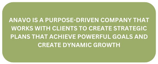 Anavo is a purpose-driven company that works with clients to create strategic plans that achieve powerful goals and create dynamic growth